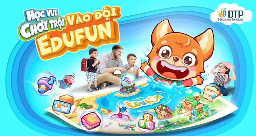 Edufun Kids là khoá học kết hợp với nhiều yếu tố và hình ảnh sinh động, vui nhộn